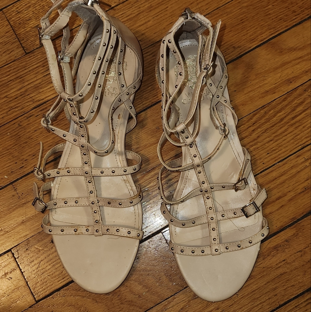 Women's Beige Strappy Sandals
